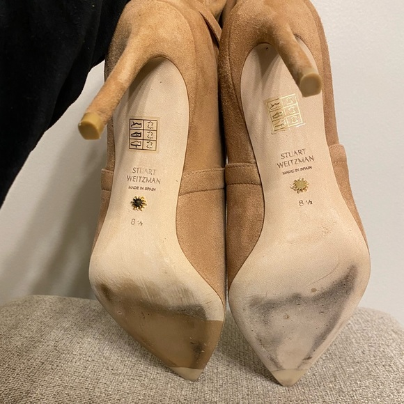 $695 Stuart Weitzman Stuart 100 Belted Boots - Picture 10 of 11